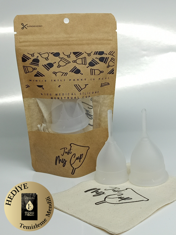 2'li Paket Mini/S Just My Menstrual Cup ( Adet Kabı ) (2 Pcs)